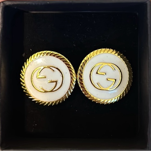 Jewelry - Gucci Handmade Button earrings from luxury clothing